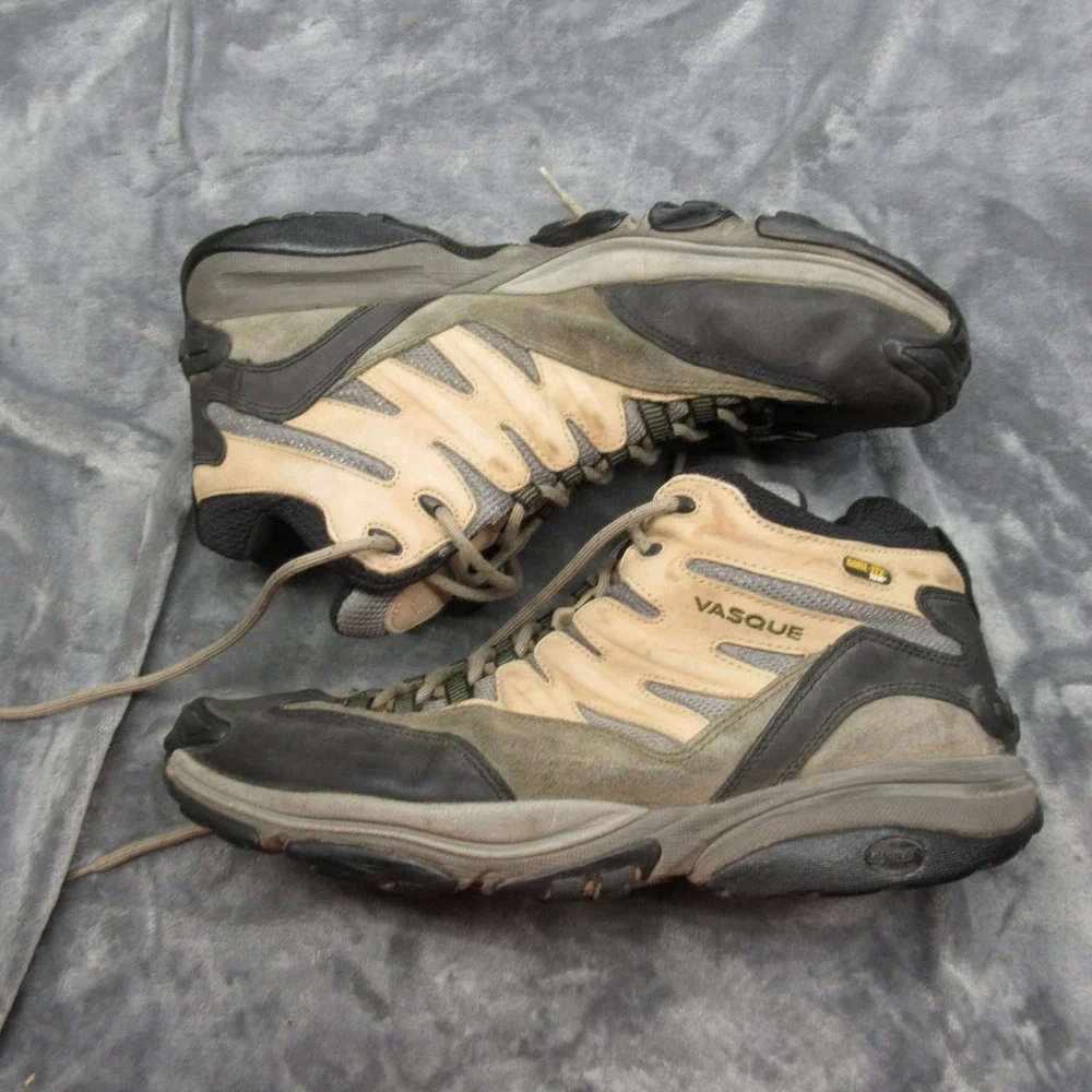 Vasque Stealth GTX Boots Men 14M Hiking Gray XCR GoreTex Waterproof Leather 7388